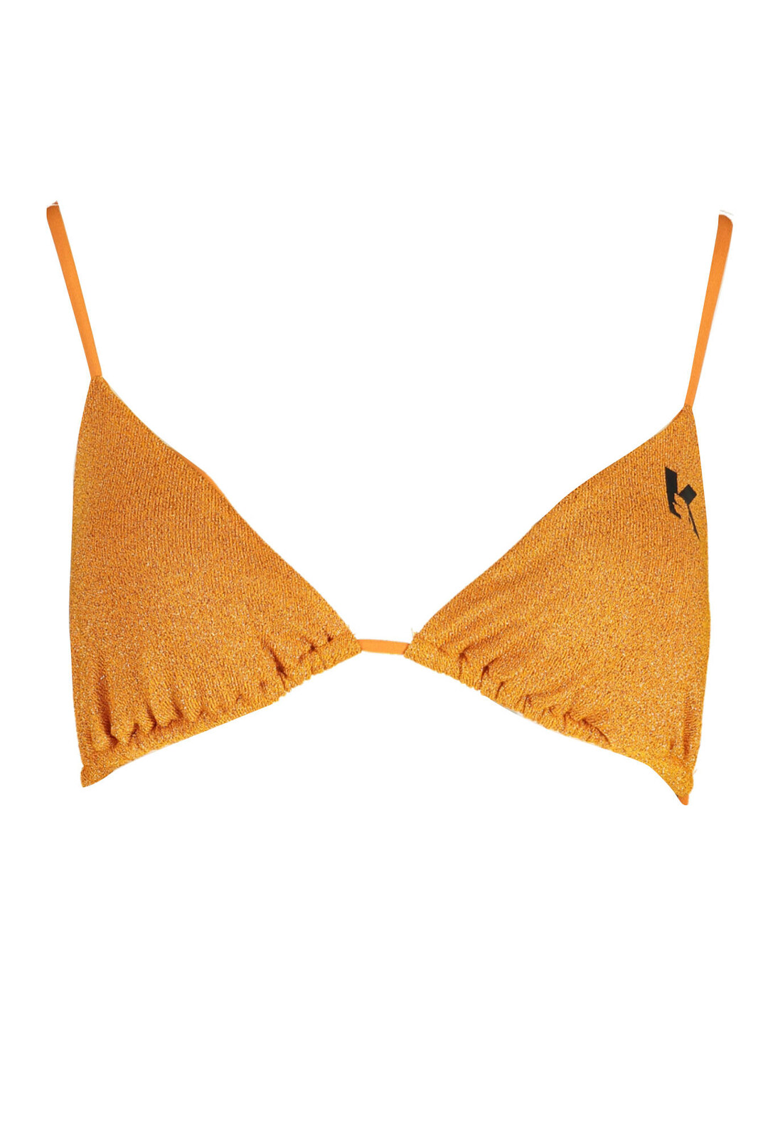KARL LAGERFELD BEACHWEAR TOP WOMEN'S COSTUME ORANGE