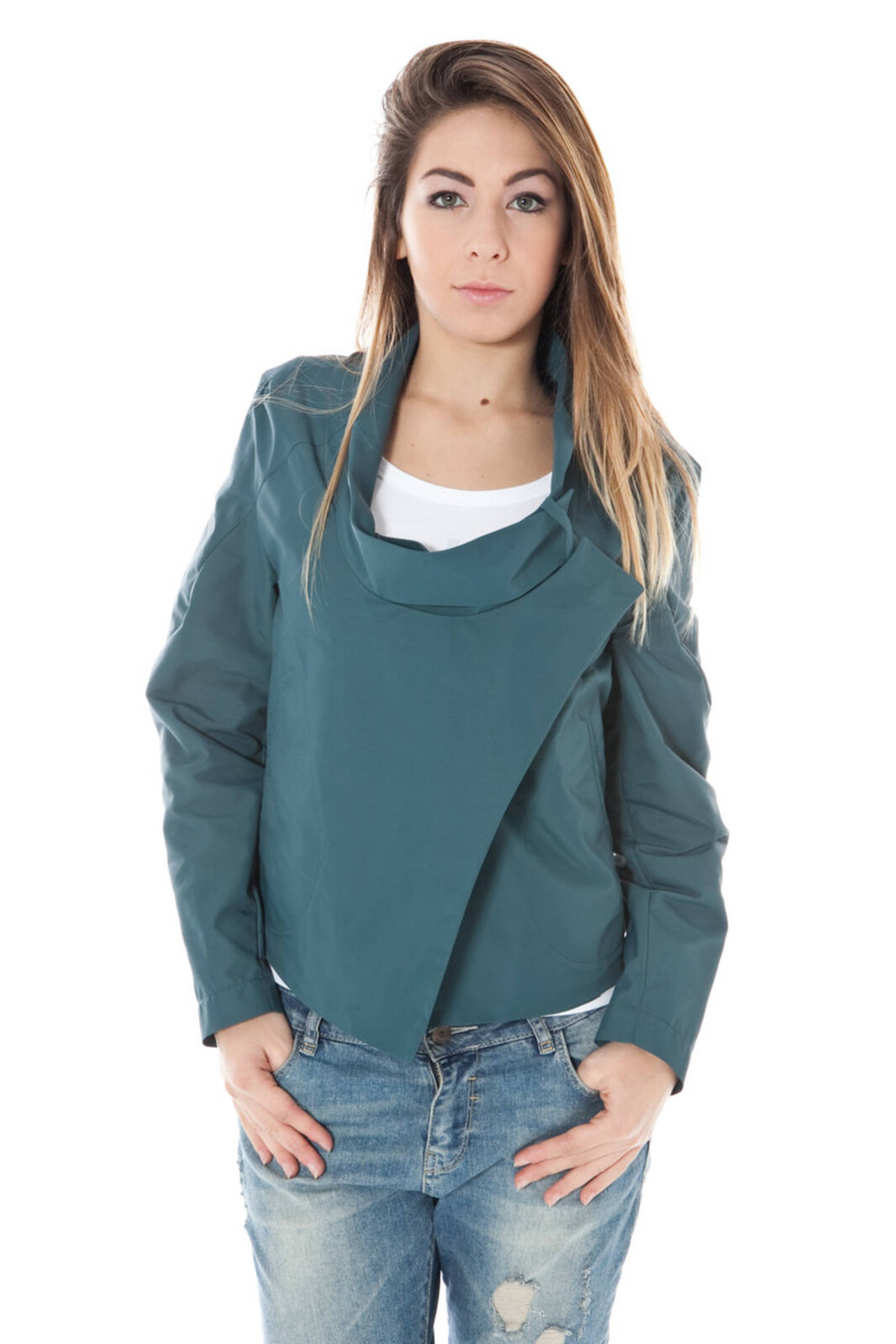 CALVIN KLEIN GREEN WOMEN'S SPORTS JACKET