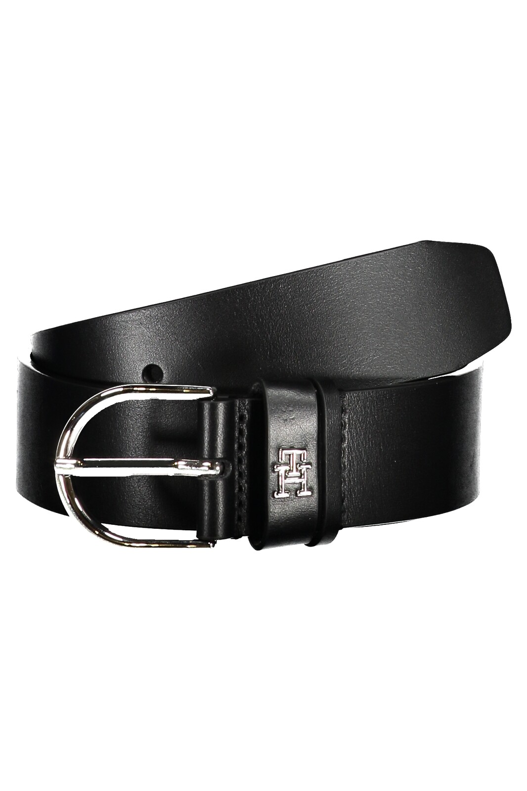 TOMMY HILFIGER WOMEN'S BLACK LEATHER BELT