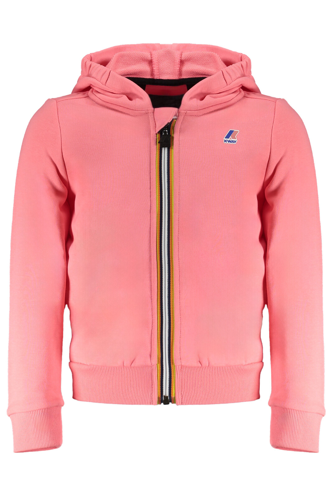 K-WAY PINK ZIP SWEATSHIRT FOR GIRLS