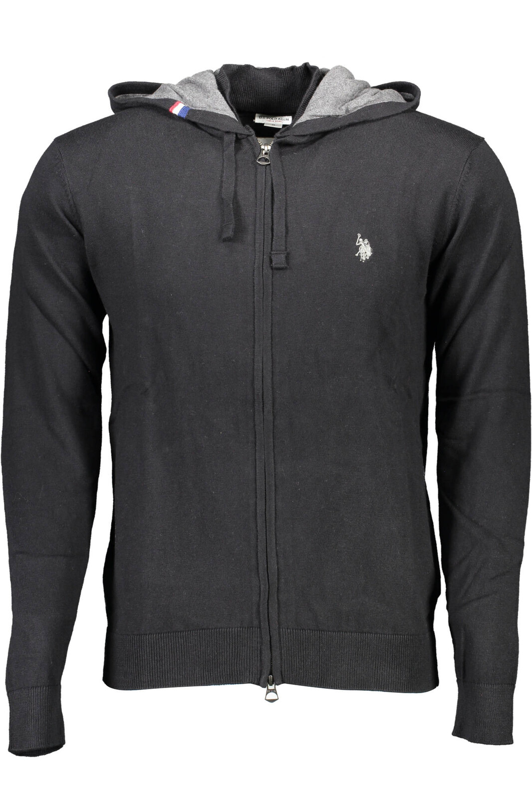US POLO CARDIGAN MEN BLACK