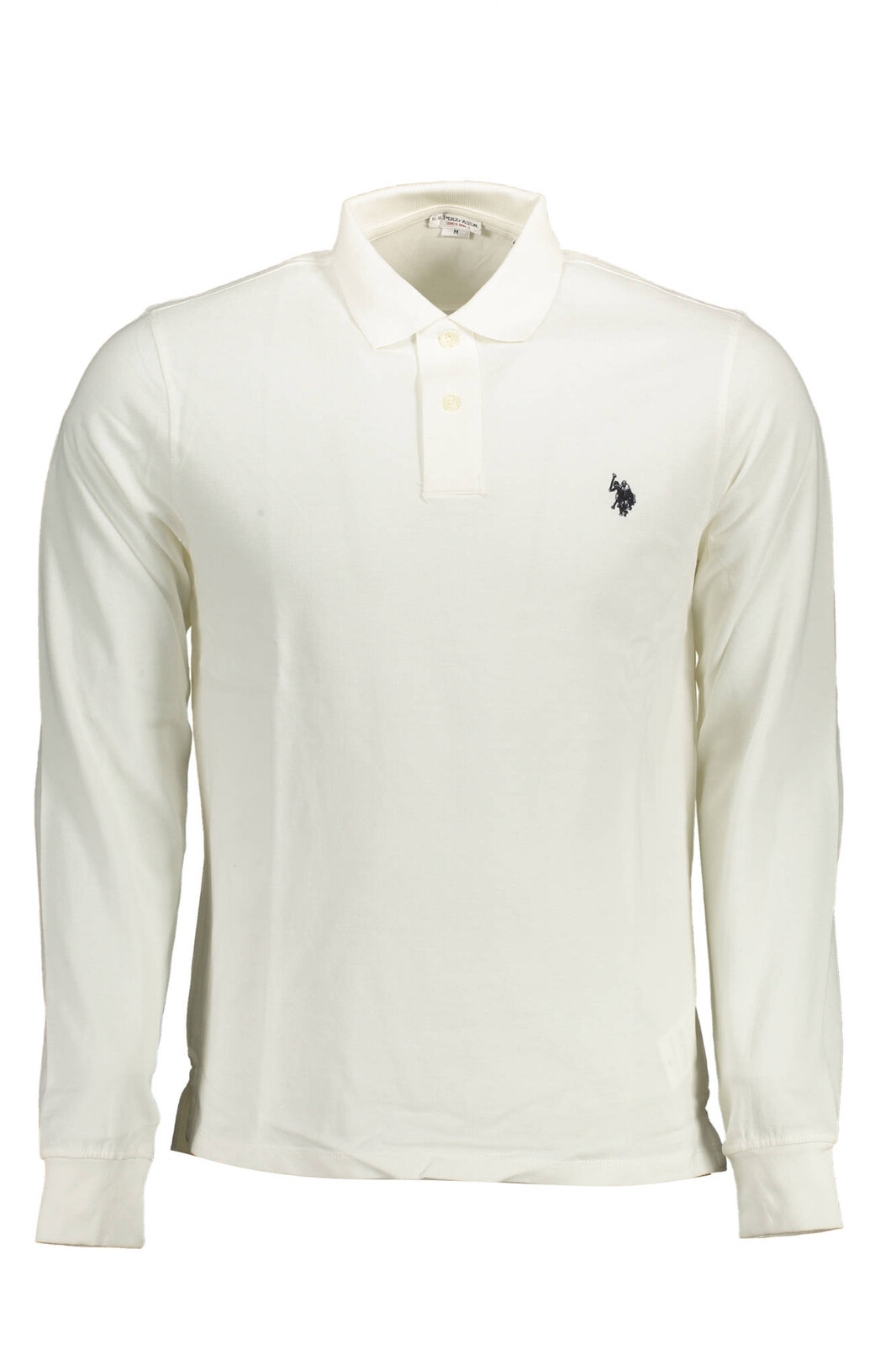 US POLO LONG SLEEVED POLO SHIRT MAN WHITE