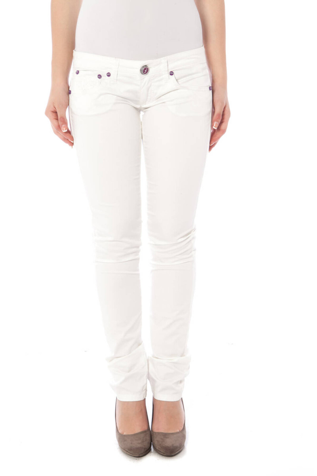 CLINK WHITE WOMAN TROUSERS