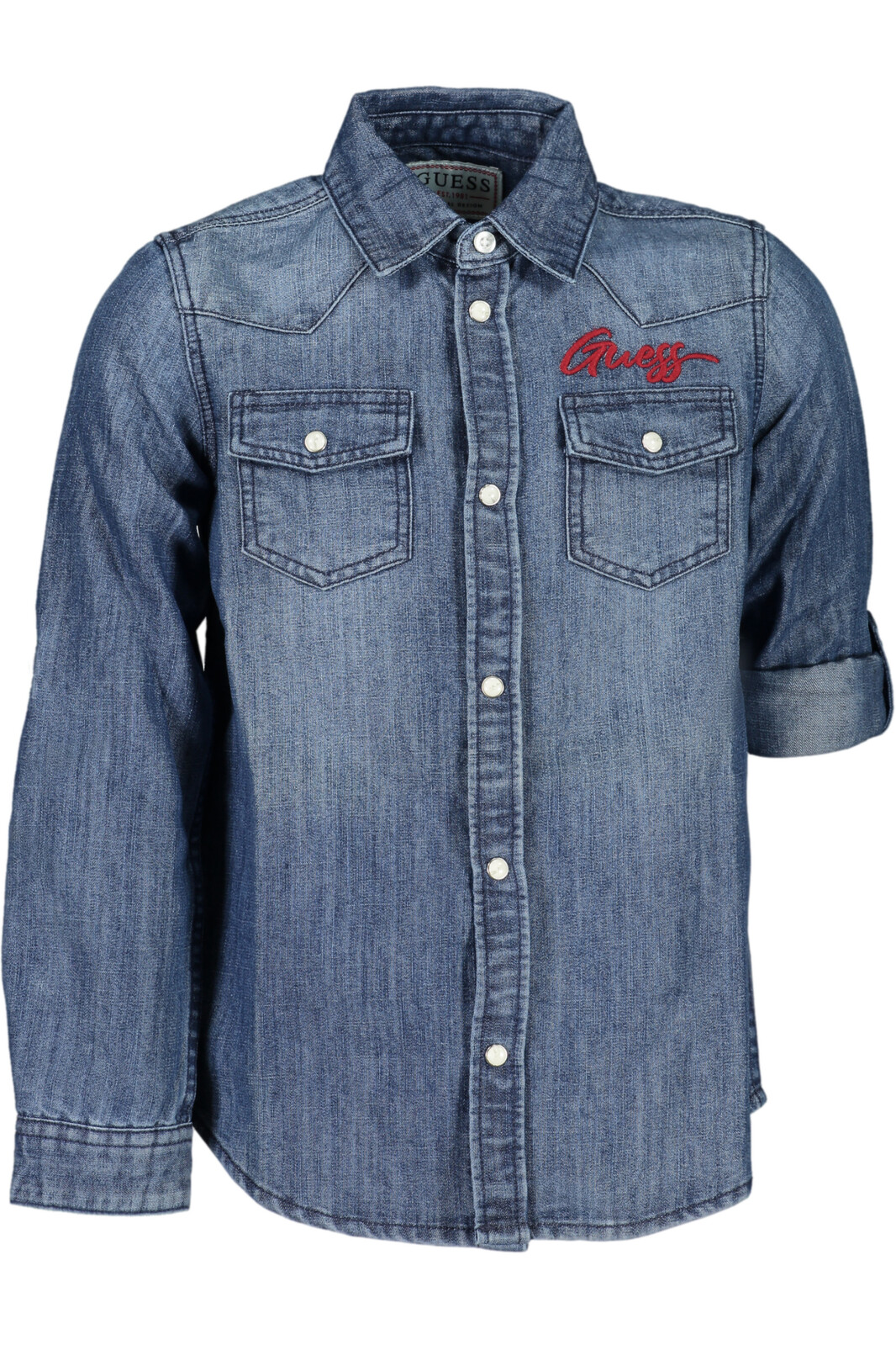 GUESS JEANS LONG SLEEVED SHIRT FOR GIRLS BLUE