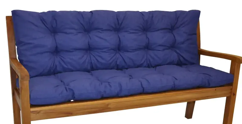 Axin Trading Polstr na zahradní lavičku 150 cm - tmavě modrý melír