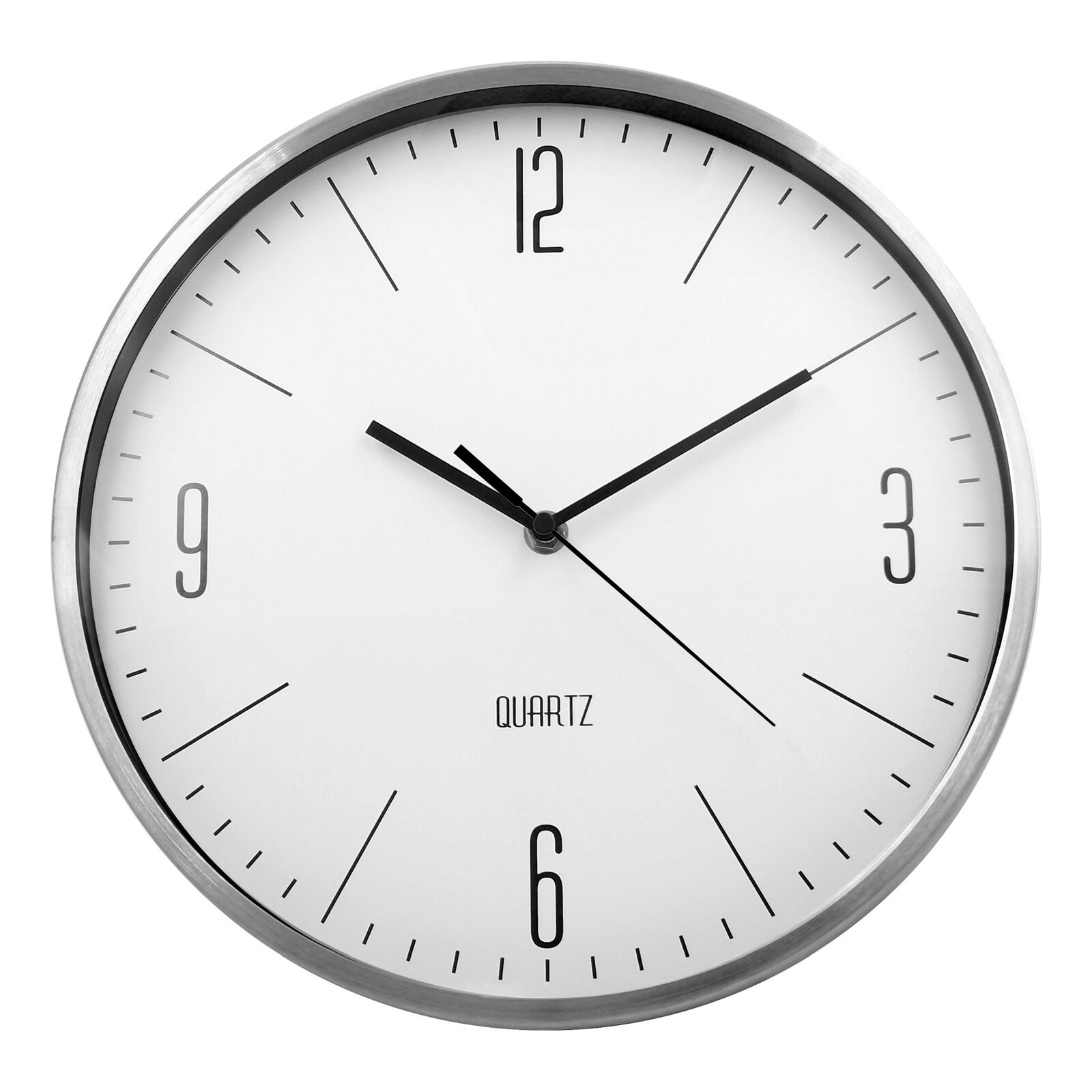 Nástěnné hodiny ODIN bílá/stříbrná Ø 30 cm Mybesthome