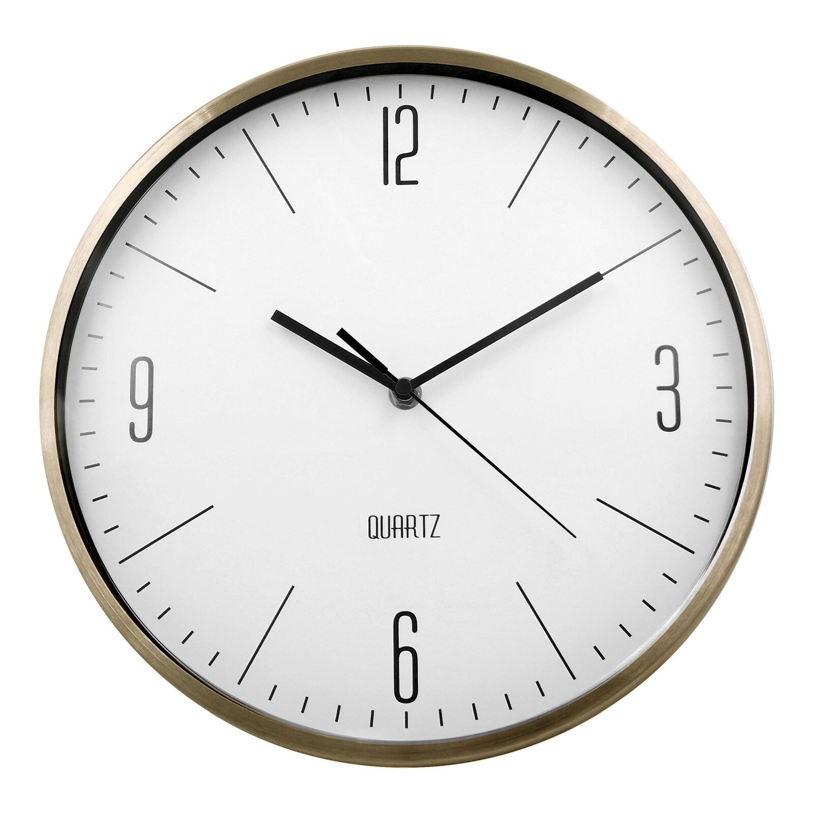 Nástěnné hodiny ODIN bílá/zlatá Ø 30 cm Mybesthome