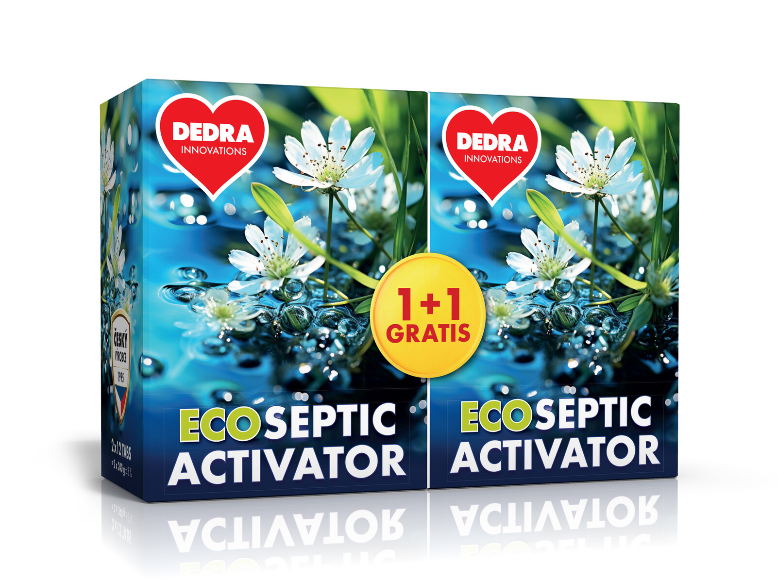 1+1 ZDARMA | Bioaktivní aktivátor septiků & WC | bez zápachu & usazenin | ECO SEPTIC ACTIVATOR 2 x 12 tablet