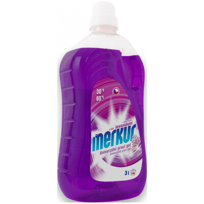 Merkur Levandule prací gel na bílé i barevné prádlo 100 dávek 3 l