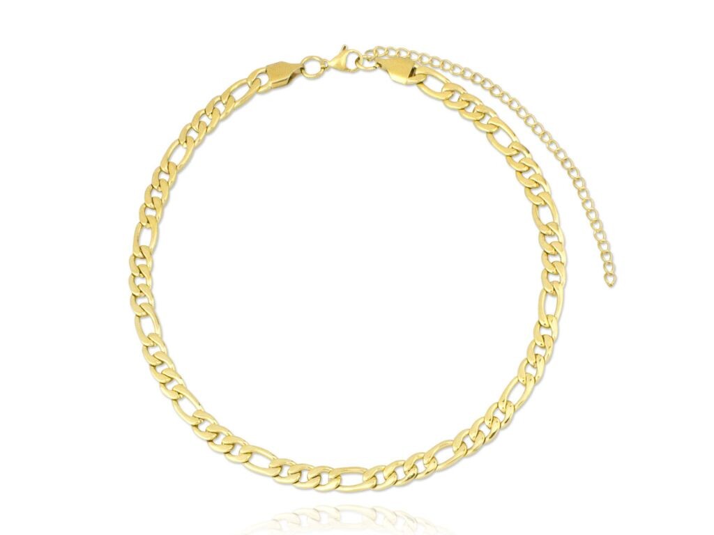 Choker chirurgická ocel Figaro zlatý 2784