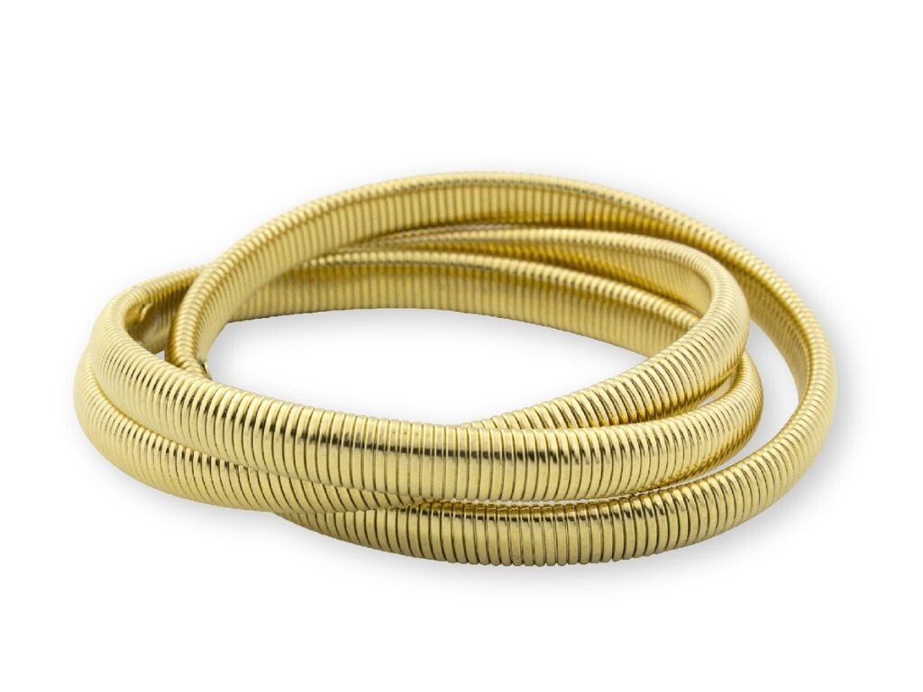 Náramek chirurgická ocel Flex Trio Gold 594
