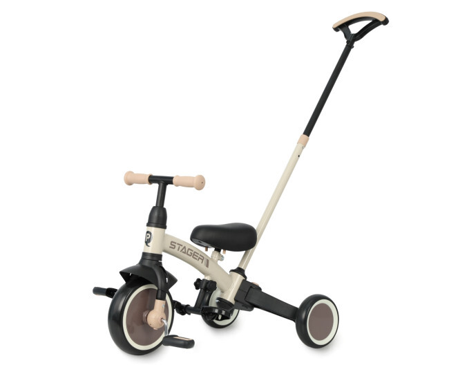 Tříkolka Qplay Stager 3v1 hnědá