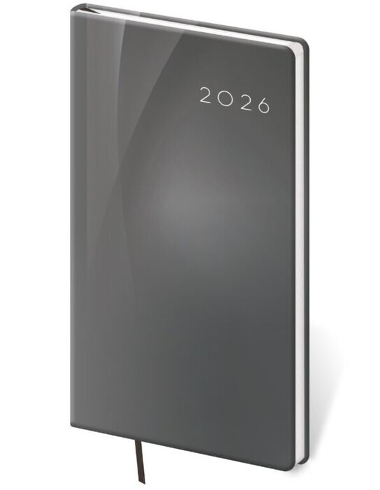 Kapesní diář 2026 Vario Grey design
