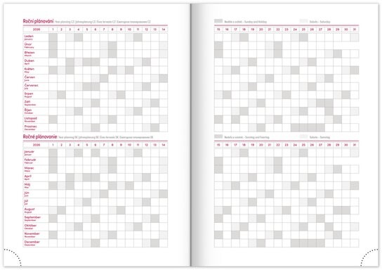 Týdenní diář Balakon 2026 zelený