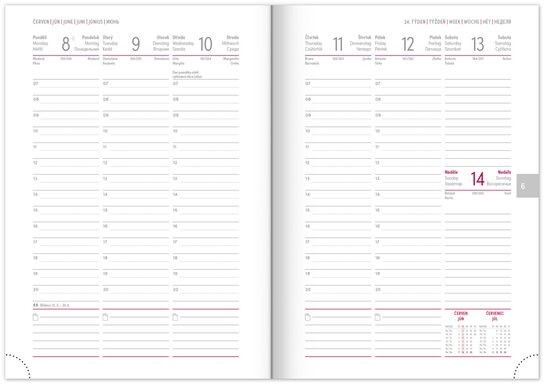 Týdenní diář 2026 Balakon černý