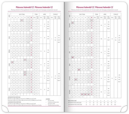 Kapesní diář Aprint 2026 modrý