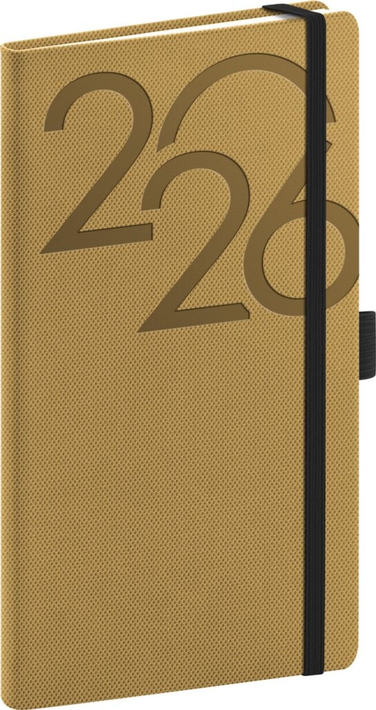 Kapesní diář Ajax 2026 zlatý