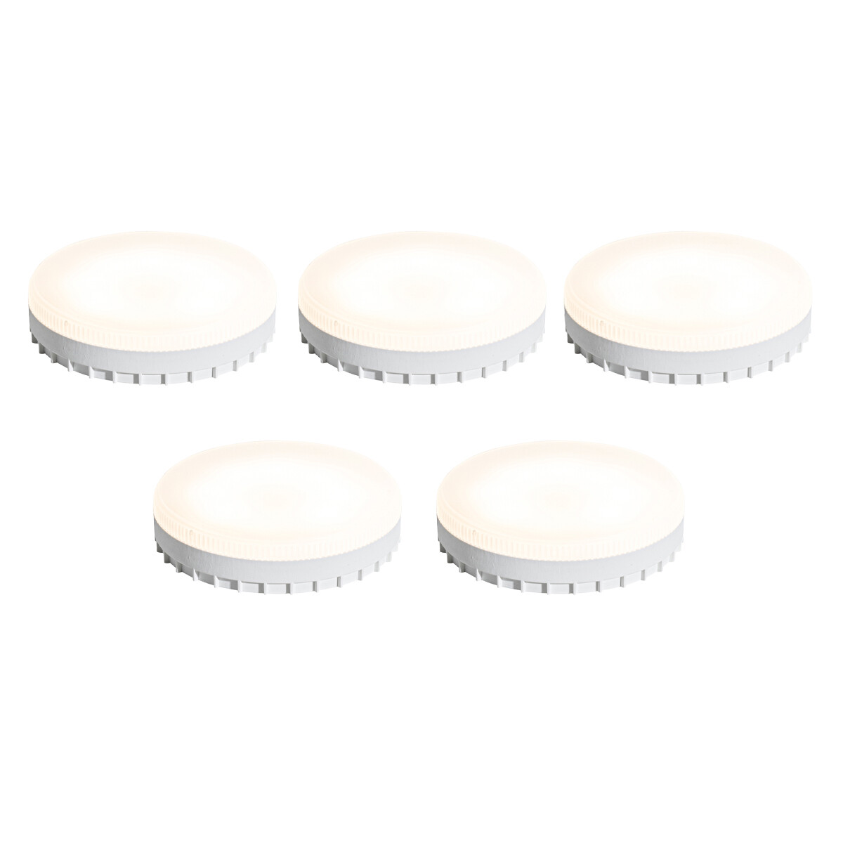 Sada 5 GX53 3-stupňových stmívatelných LED žárovek 9W 900 lm 3000K