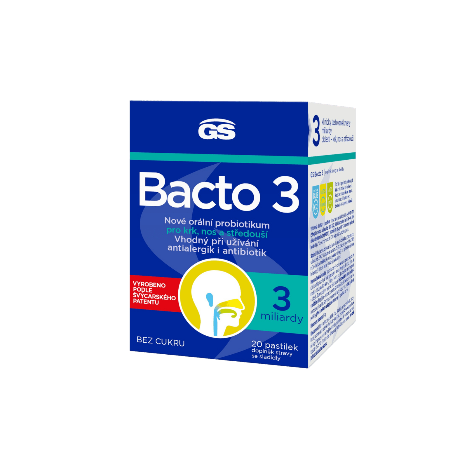 GS Bacto 3, 20 pastilek