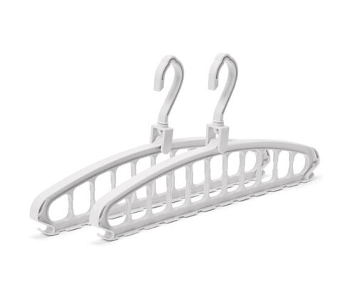 Tchibo - Multifunkční šatní ramínka - barva: bílá
