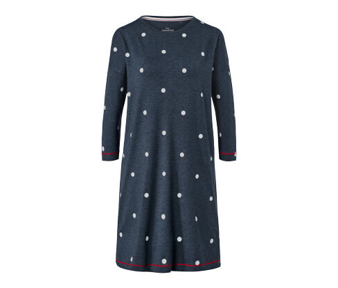 Tchibo - Noční košile - pro ženy - vel. L 44/46 - barva: modrá/s puntíky