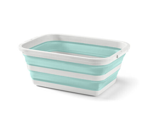 Tchibo - Skládací koš na prádlo - barva: zelená