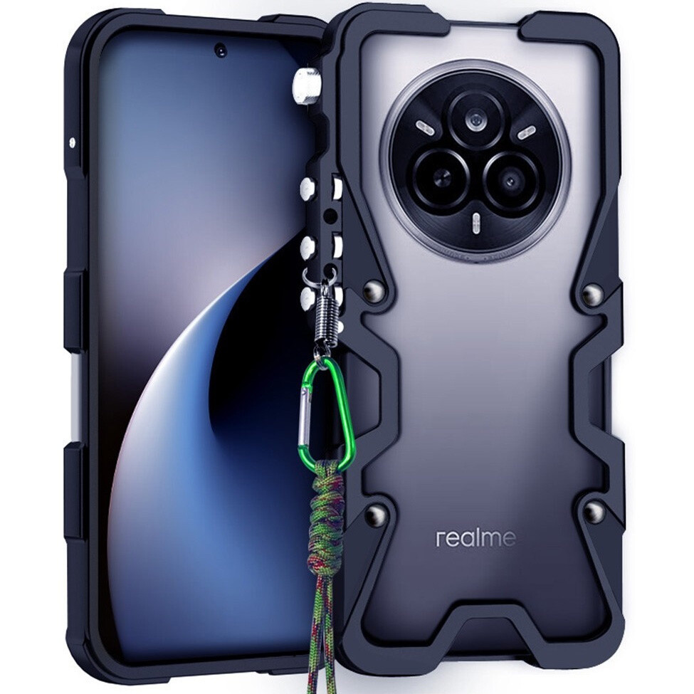 Pancéřové Pouzdro Bumper Rámeček Pro Realme 14 Pro 5G Kryt Vodítko