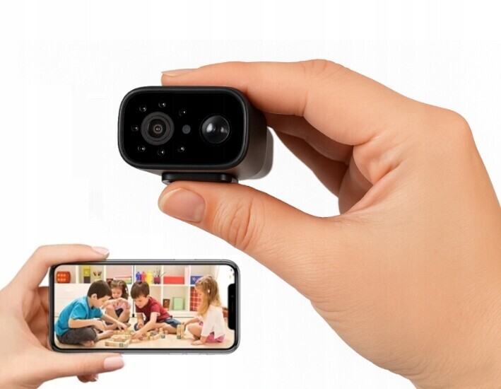 Mini venkovní wifi kamera s dálkovým infračerveným náhledem, 7 dní akumulátor