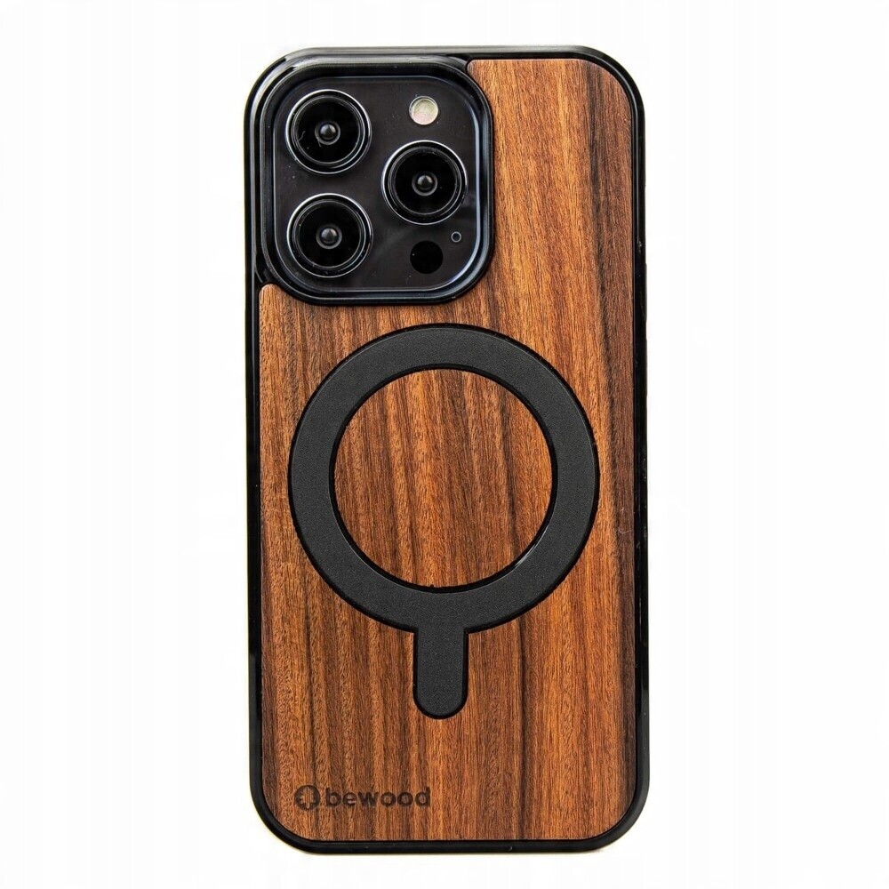 Dřevěné Pouzdro Bewood pro iPhone 15 Pro Palisander Santos s MagSafe