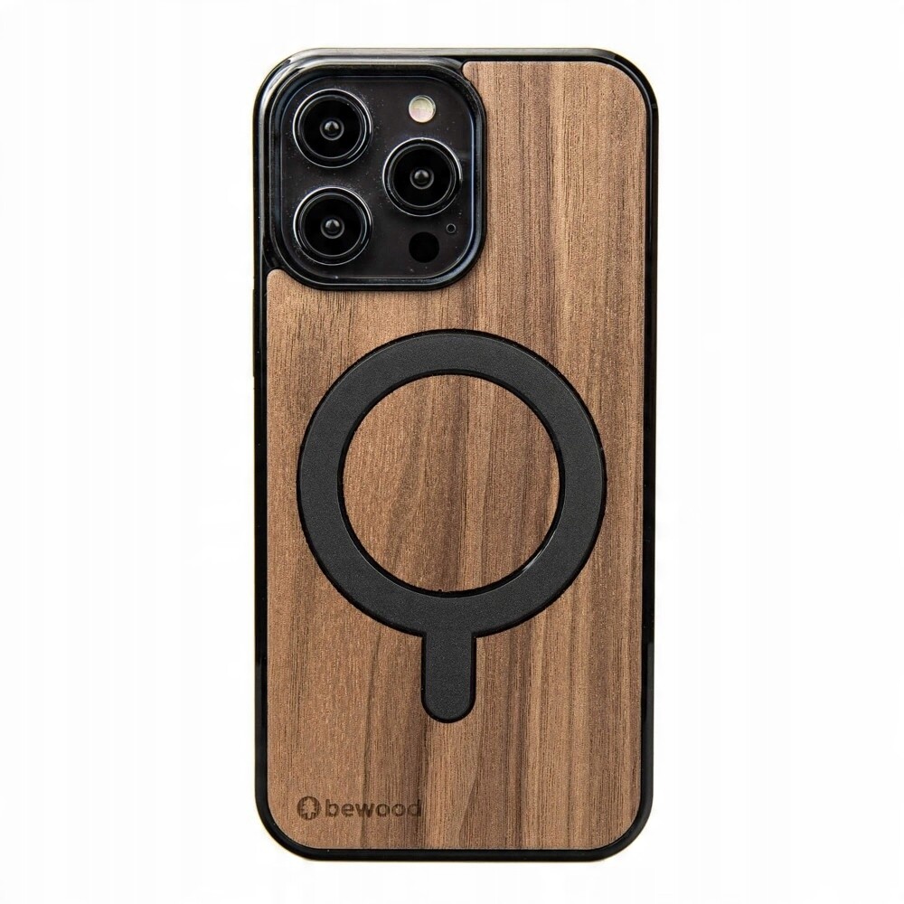 Dřevěné Pouzdro Bewood pro iPhone 15 Pro Max Americký Ořech s MagSafe