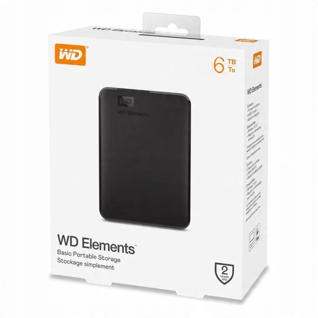 Externí disk Hdd Wd Elements Portable 6TB