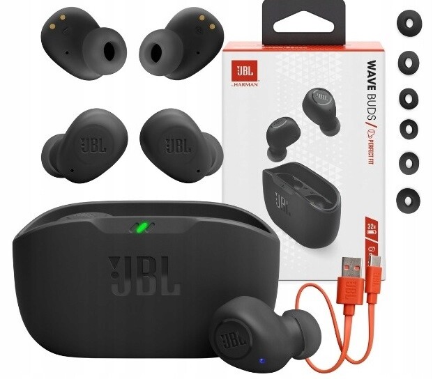 Nové Jbl Wave Buds Tws Bt Bluetooth Sluchátka Do Mikrofonu Pro Notebook