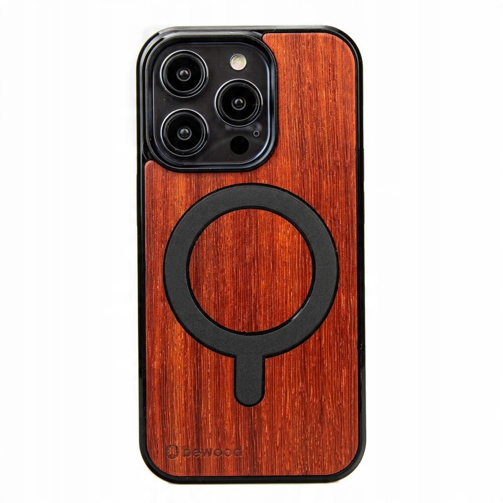 Dřevěné Pouzdro Bewood pro iPhone 15 Pro Padouk s MagSafe