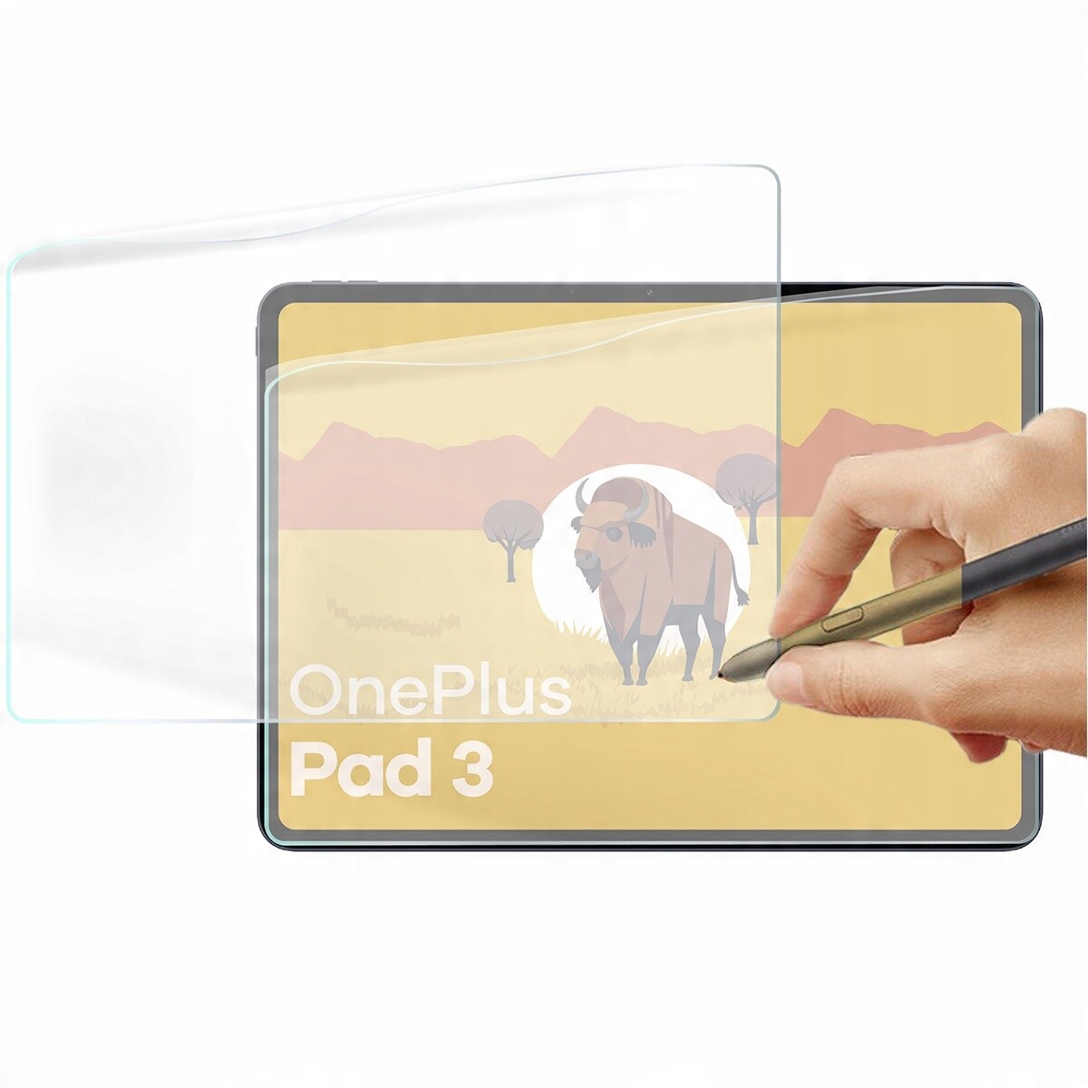 Fólie napodobující papír pro OnePlus Pad 3/2 Pro/Oppo Pad 4/4 Pro, Bizon, 2 ks