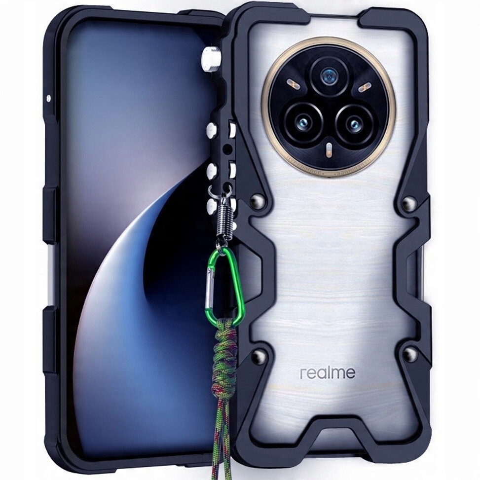 Pancéřové Pouzdro Bumper Rámeček Pro Realme 14 Pro+ Plus 5G Kryt Vodítko