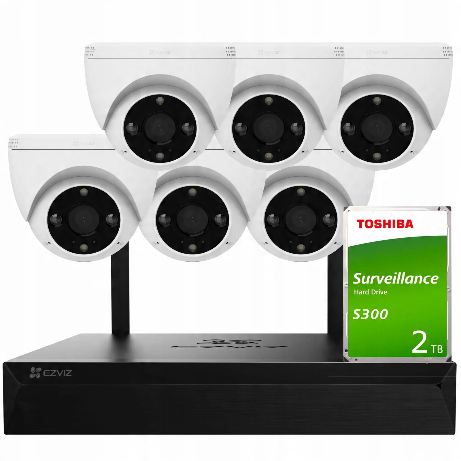 Monitorovací sada Ezviz 6x CS-H4 WiFi 4Mpx Ir 30 m