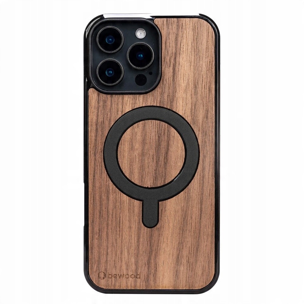 Dřevěné Pouzdro Bewood pro iPhone 16 Pro Max Americký Ořech s MagSafe