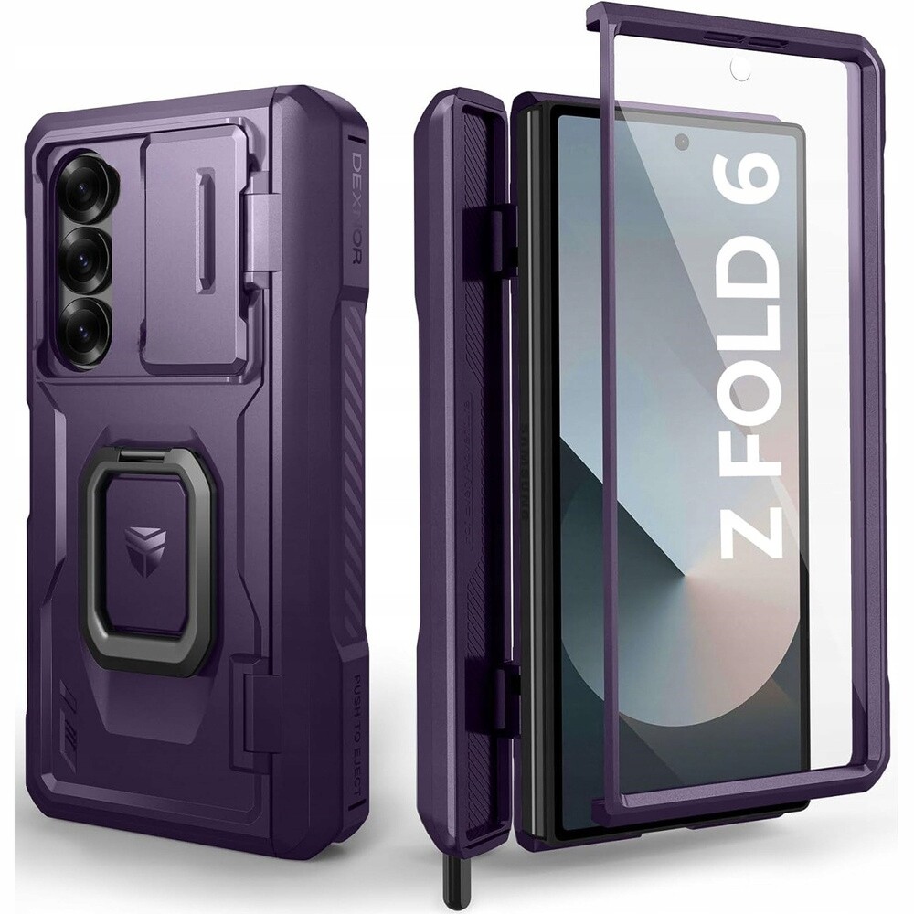 Pancéřové Pouzdro Dexnor pro Galaxy Z Fold 6, s prostorem pro dotykové pero S-Pen