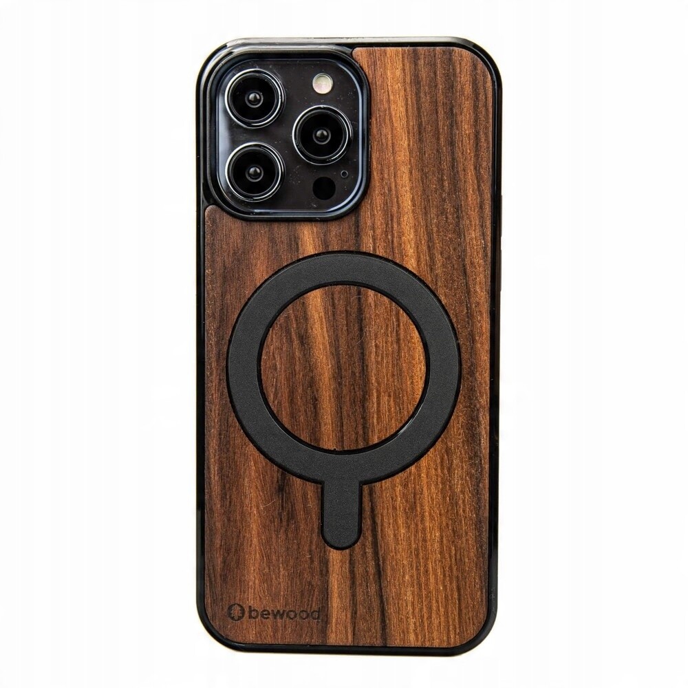 Dřevěné Pouzdro Bewood pro iPhone 15 Pro Max Palisander Santos s MagSafe