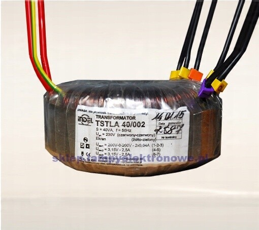 Tstla 40/002 Toroidní síťový transformátor Audio Indel