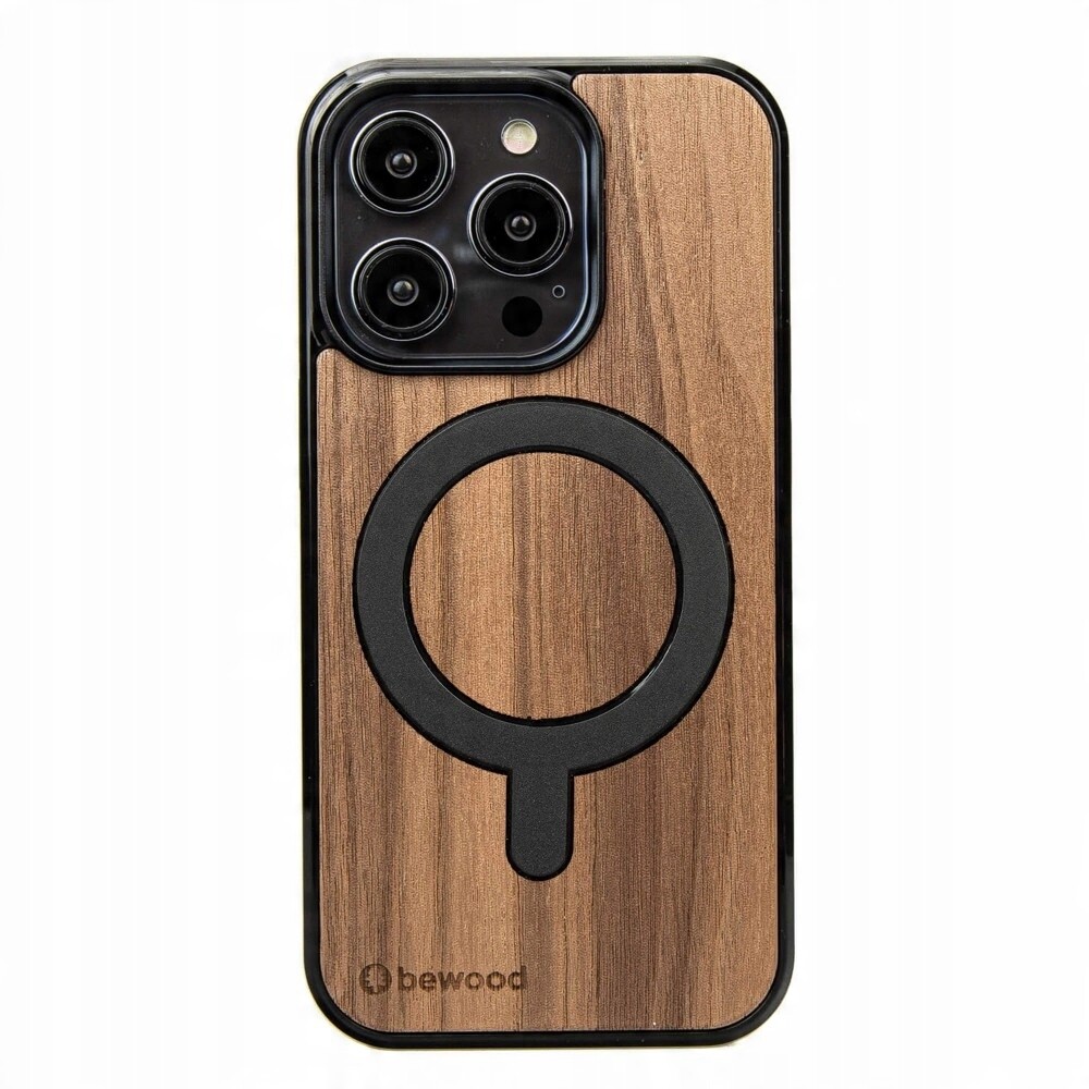 Dřevěné Pouzdro Bewood pro iPhone 15 Pro Americký Ořech s MagSafe