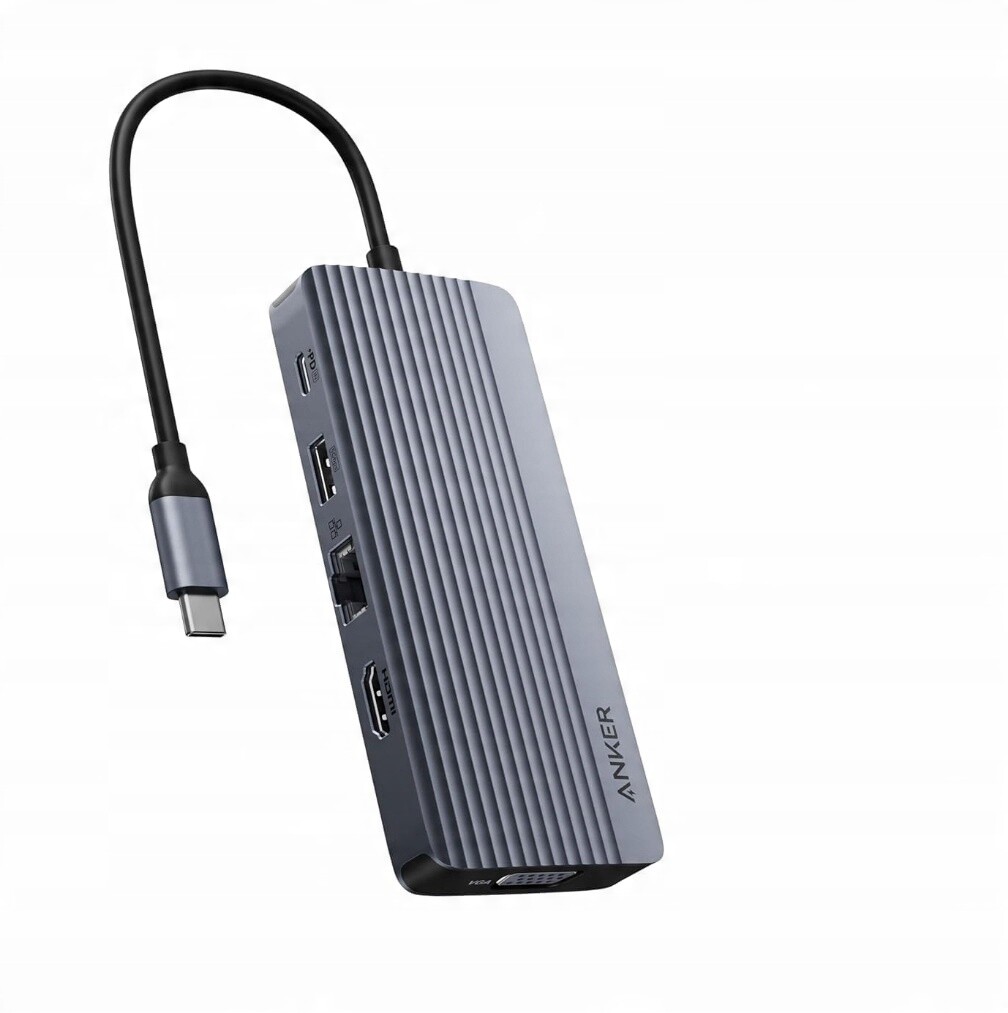 Usb-c adaptér Hub 10v1 Hdmi 8K 4K Lan 5x Usb Sd/tf Thunderbolt 4 3 Usb 4.0