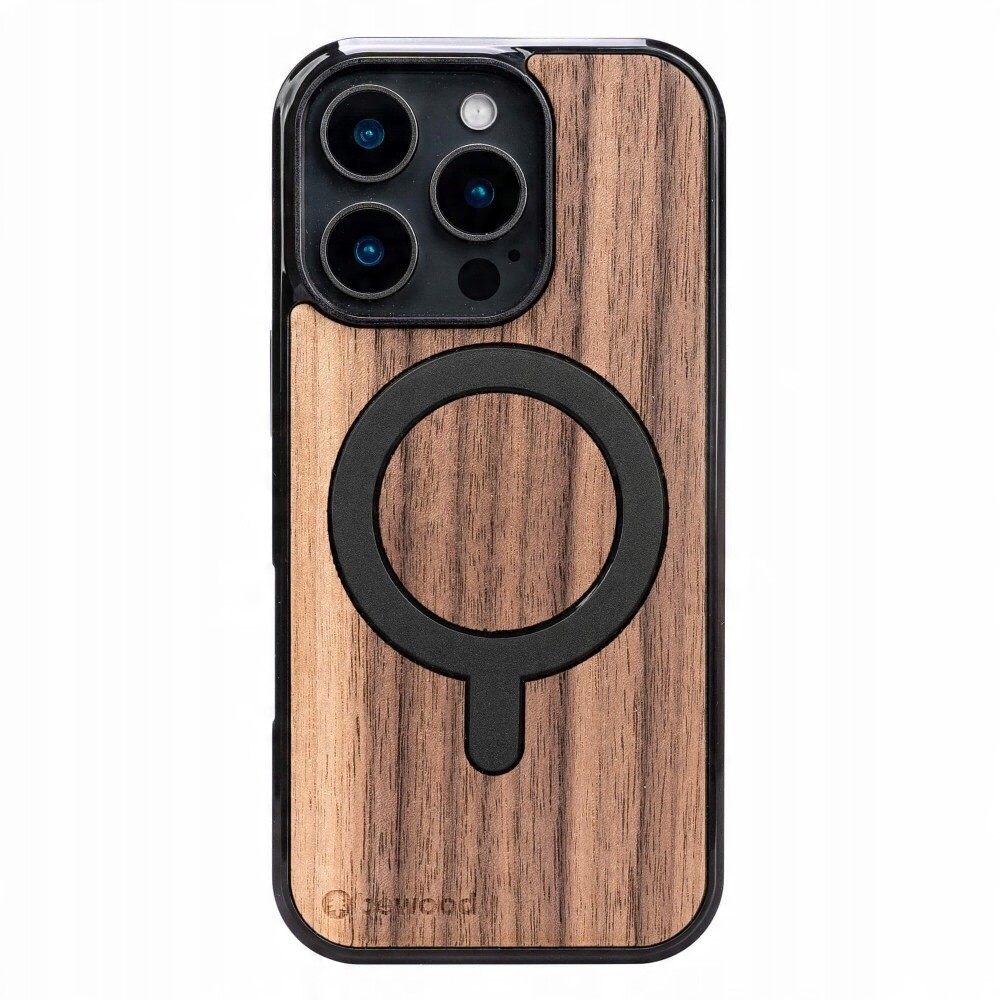 Dřevěné Pouzdro Bewood pro iPhone 16 Pro Americký Ořech s MagSafe