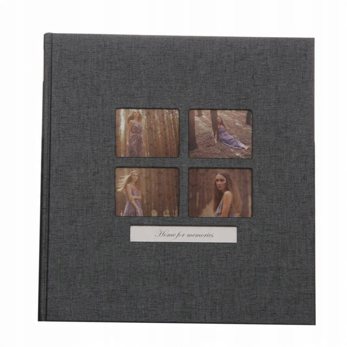 Tradiční album s 100 černými stranami, šité moderně jako dárek, grafitové