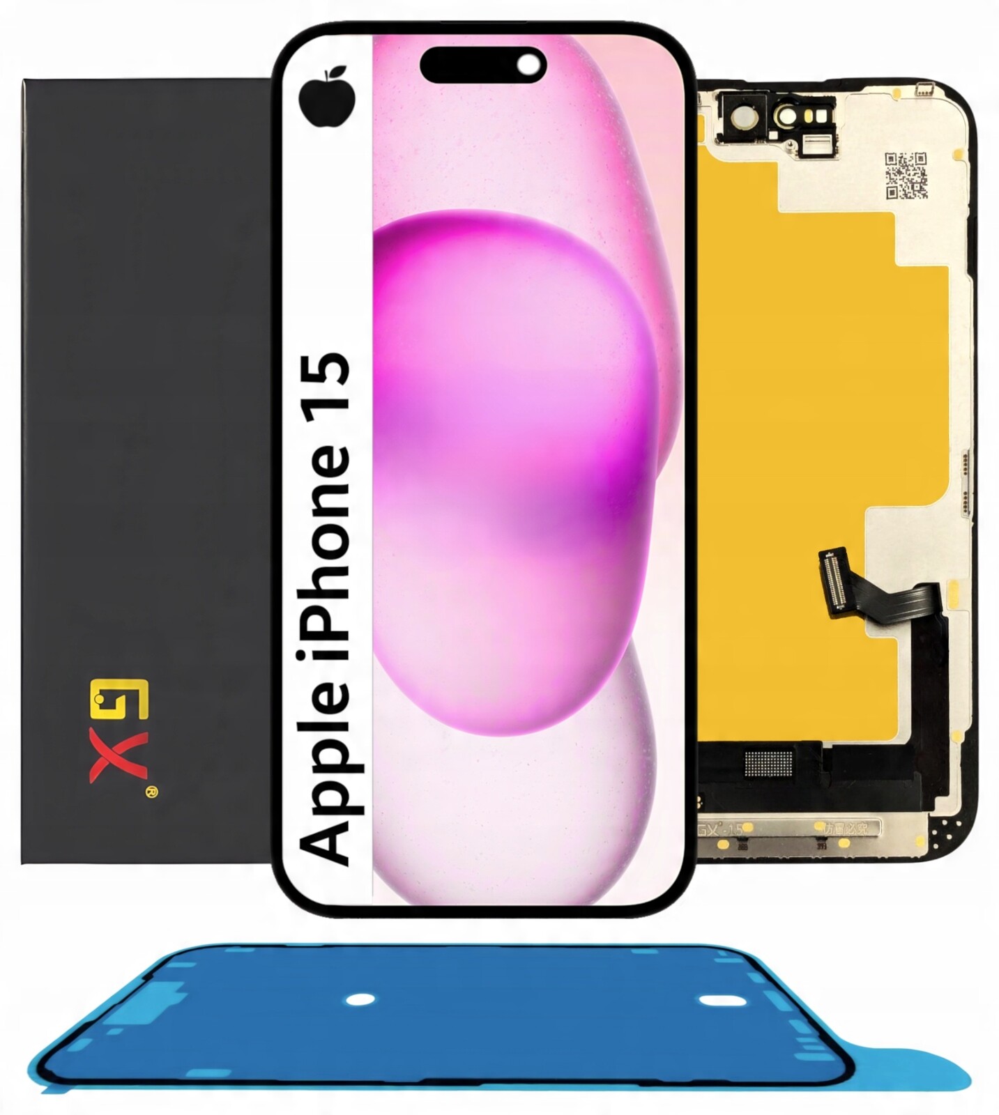 Displej pro iPhone 15 LCD Oled displej Gx A3090 A2846 A3089 těsnění