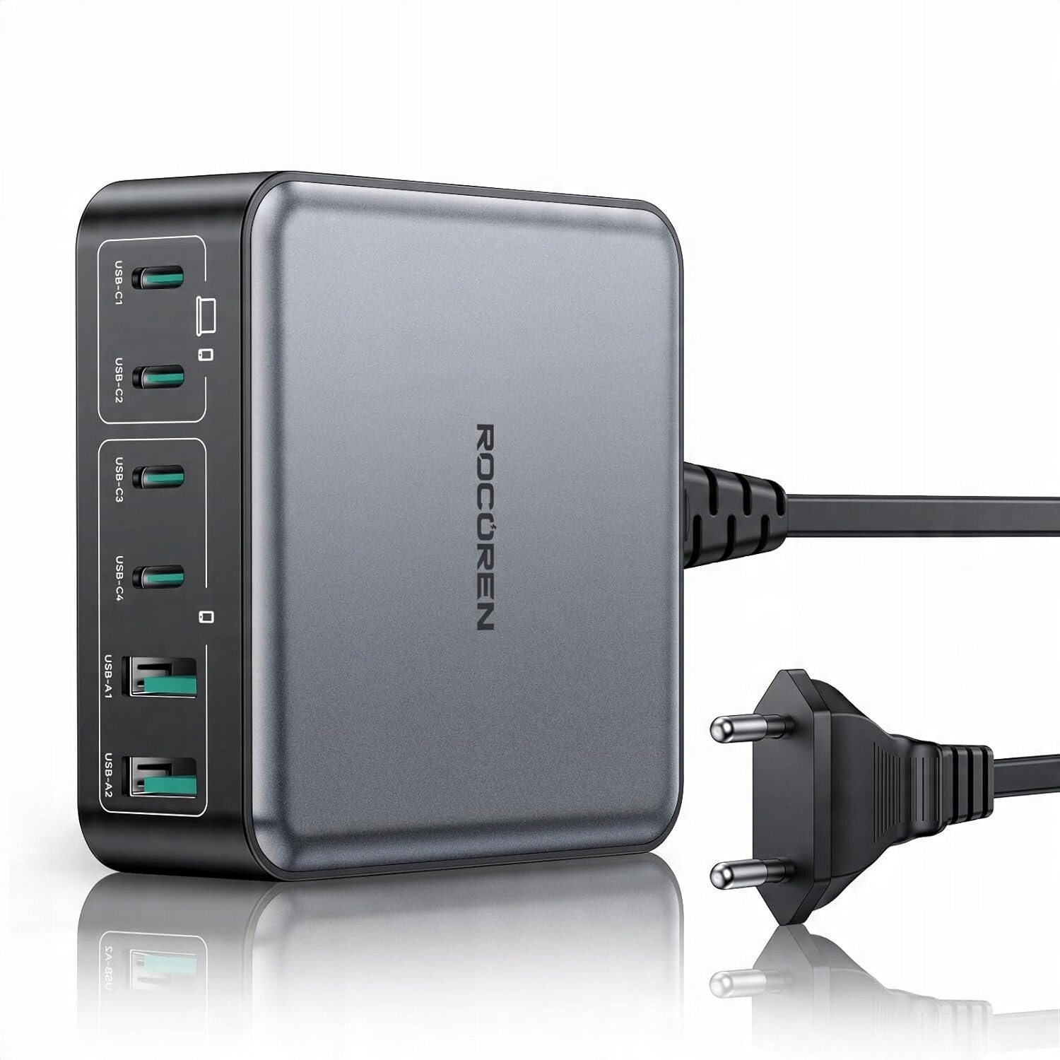 Rocoren 270W GaN – Usb-c nabíjecí stanice pro notebook, telefon a tablet