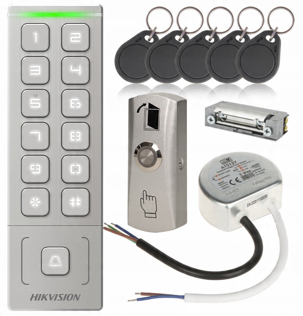 Sada kontroly přístupu ke dveřím DS-K1T809MWX KD3 Wifi Hikvision Rfid