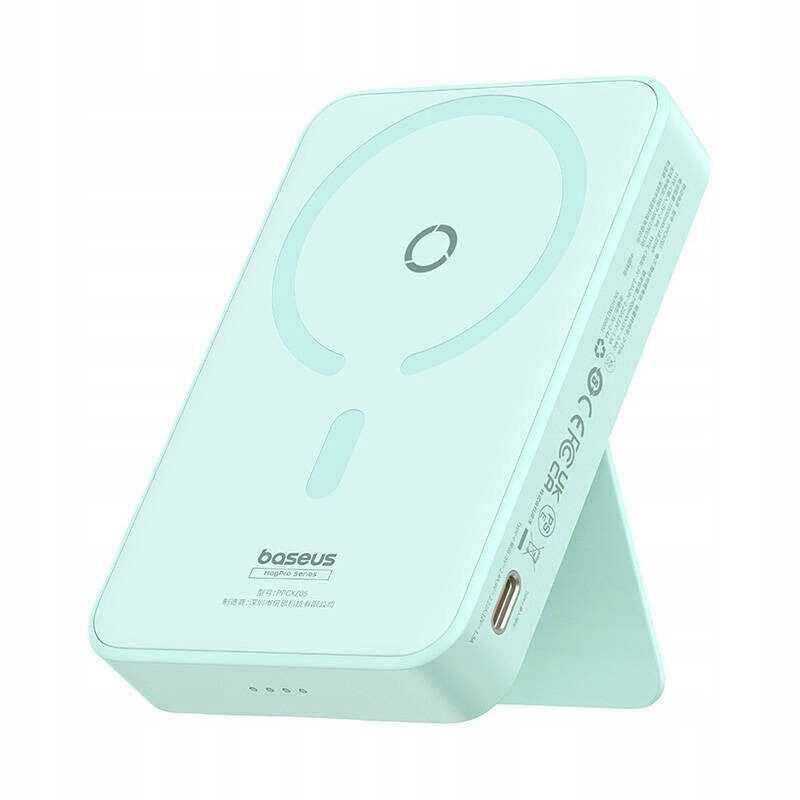 Magnetická powerbanka Baseus MagPro Magnetic 5000 mAh 20 W, magsafe (mátová)