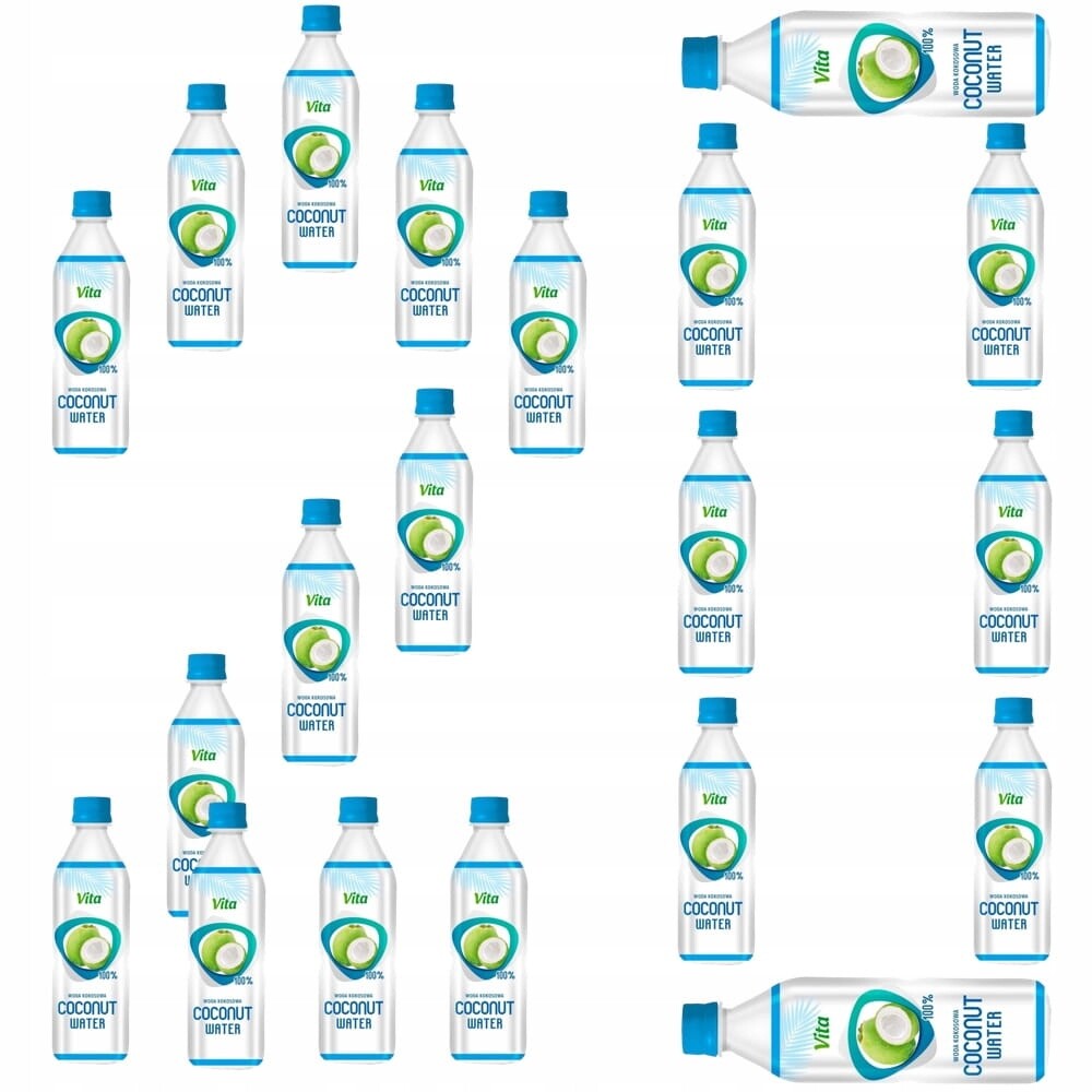 20 x Zdravá přírodní kokosová voda Coconut Water 100% hydratační 500 ml Vita
