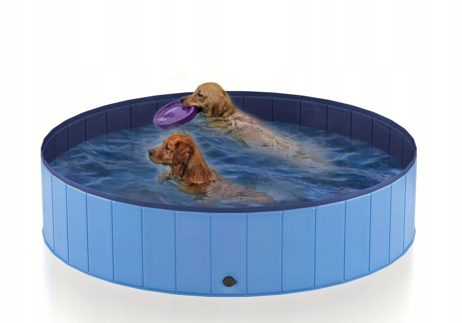 Bazén pro psa a dítě skládací, rozkládací, 120 cm, bez pumpování, na léto, B02